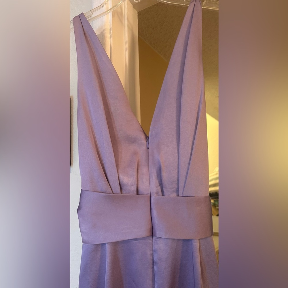 ****SOLD****JONATHAN SIMKHAI Mia fluid satin sleeveless formal midi dress l - Picture 9 of 14